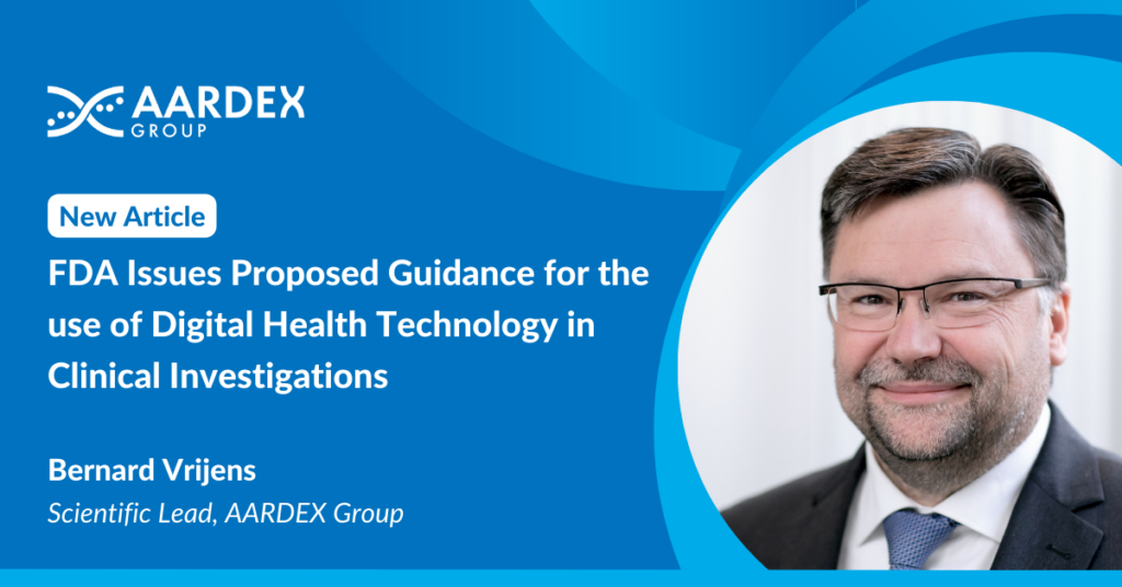 FDA Issues Proposed Guidance for the use of Digital Health Technology in Clinical Investigations